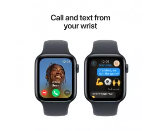 Смарт-часы Apple Watch SE 2 (2024) GPS + Cellular 44mm Midnight Aluminum Case with Midnight Sport Band - M/L (MXG23, MNPY3, MNU03, MRH73)