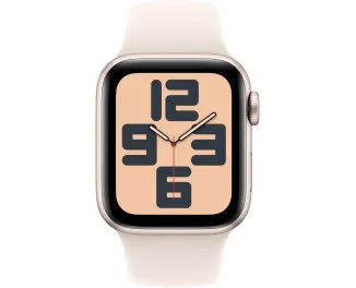 Смарт-часы Apple Watch SE 2 (2024) GPS + Cellular 44mm Starlight Aluminum Case with Starlight Sport Band - M/L (MXG83, MXGU3)