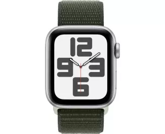 Смарт-часы Apple Watch SE 2 GPS 40mm Silver Aluminum Case with Cypress Sport Loop (MRTT3 + MT573)