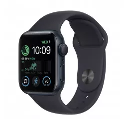 Смарт-часы Apple Watch SE 2 GPS 44mm Midnight Aluminum Case with Midnight Sport Band - M/L (MNTG3)