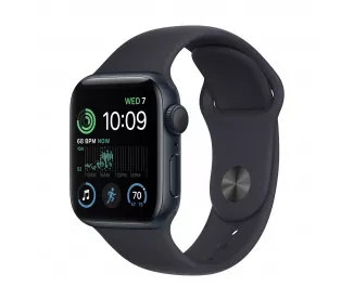 Смарт-часы Apple Watch SE 2 GPS 44mm Midnight Aluminum Case with Midnight Sport Band (MNK03)