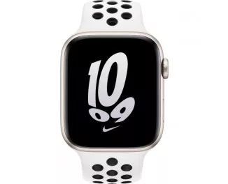 Смарт-часы Apple Watch SE 2 GPS + Cellular 44mm Starlight Aluminum Case with Summit White/Black Nike Sport Band - M/L  (MNQE3+MPH33)