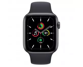 Смарт-часы Apple Watch SE GPS + Cellular 44mm Space Gray Aluminum Case with Midnight Sport Band (MKRR3)
