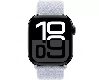 Смарт-часы Apple Watch Series 10 GPS 42mm Jet Black Aluminum Case with Blue Cloud Sport Loop (MWWX3+MXKX3)