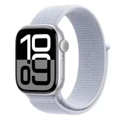 Смарт-часы Apple Watch Series 10 GPS 42mm Silver Aluminum Case with Blue Cloud Sport Loop (MWWD3)