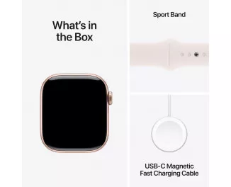 Смарт-часы Apple Watch Series 10 GPS 46mm Rose Gold Aluminum Case with Light Blush Sport Band - M/L (MWWU3)