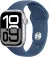 Смарт-часы Apple Watch Series 10 GPS 46mm Silver Aluminum Case with Denim Sport Band - S/M (MWWL3)