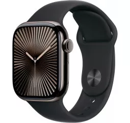 Смарт-часы Apple Watch Series 10 GPS + Cellular 42mm Slate Titanium Case with Black Sport Band - M/L (MWXH3)