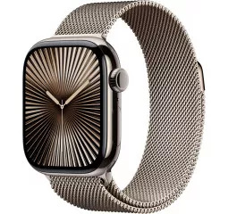 Смарт-часы Apple Watch Series 10 GPS + Cellular 46mm Natural Titanium Case with Natural Milanese Loop - M/L (MWYC3)