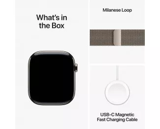 Смарт-часы Apple Watch Series 10 GPS + Cellular 46mm Natural Titanium Case with Natural Milanese Loop - M/L (MWYC3)