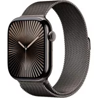 Смарт-часы Apple Watch Series 10 GPS + Cellular 46mm Slate Titanium Case with Slate Milanese Loop - S/M (MC7R4)