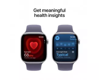 Смарт-часы Apple Watch Series 11 GPS 46mm Silver Aluminum Case with Purple Fog Sport Band - M/L (MEVA4)
