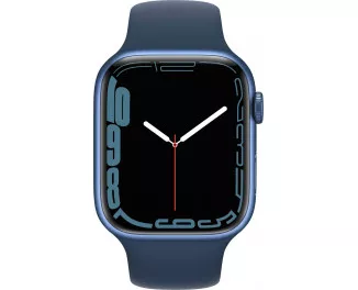 Смарт-часы Apple Watch Series 7 GPS 41mm Blue Aluminum Case with Abyss Blue Sport Band (MKN13)