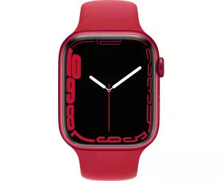 Смарт-годинник Apple Watch Series 7 GPS 41mm (PRODUCT) RED Aluminum Case with (PRODUCT) RED Sport Band (MKN23)