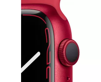 Смарт-годинник Apple Watch Series 7 GPS 41mm (PRODUCT) RED Aluminum Case with (PRODUCT) RED Sport Band (MKN23)