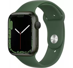 Смарт-часы Apple Watch Series 7 GPS 45mm Green Aluminum Case with Clover Sport Band (MKN73)