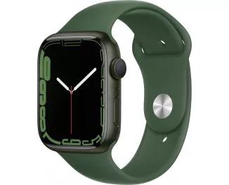 Смарт-часы Apple Watch Series 7 GPS 45mm Green Aluminum Case with Clover Sport Band (MKN73)