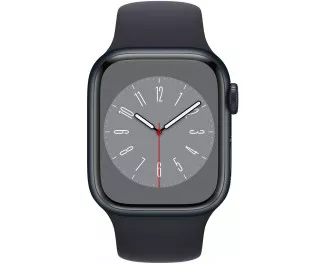Смарт-часы Apple Watch Series 8 GPS 45mm Midnight Aluminum Case with Midnight Sport Band (MNP13)