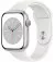 Смарт-часы Apple Watch Series 8 GPS 45mm Silver Aluminum Case with White Sport Band - S/M (MP6P3)