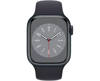 Смарт-часы Apple Watch Series 8 GPS + Cellular 41mm Midnight Aluminum Case with Midnight Sport Band (MNHV3)