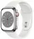 Смарт-часы Apple Watch Series 8 GPS + Cellular 41mm Silver Stainless Steel Case with White Sport Band - S/M (MNV73, MNJ53)