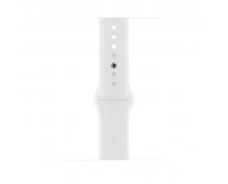 Смарт-часы Apple Watch Series 8 GPS + Cellular 45mm Silver Aluminum Case with White Sport Band (MP4J3)