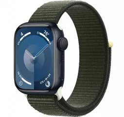 Смарт-часы Apple Watch Series 9 GPS 41mm Midnight Aluminum Case with Cyprus Sport Loop (MR9L3, MT573)