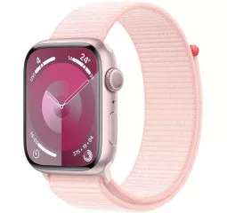Смарт-часы Apple Watch Series 9 GPS 41mm Pink Aluminum Case with Light Pink Sport Loop (MR953)
