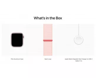 Смарт-часы Apple Watch Series 9 GPS 41mm Pink Aluminum Case with Light Pink Sport Loop (MR953)