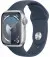 Смарт-часы Apple Watch Series 9 GPS 41mm Silver Aluminum Case with Storm Blue Sport Band - S/M (MR903)