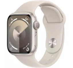 Смарт-часы Apple Watch Series 9 GPS 45mm Starlight Aluminum Case with Starlight Sport Band - S/M (MR963)