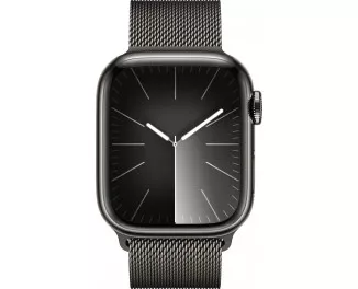 Смарт-часы Apple Watch Series 9 GPS + Cellular 45mm Graphite Stainless Steel Case with Graphite Milanese Loop (MRMX3)