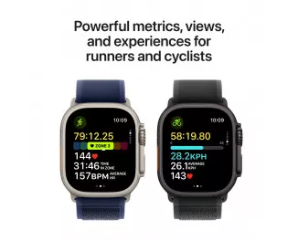 Смарт-годинник Apple Watch Ultra 2 2024 GPS + Cellular 49mm Black Titanium Case with Dark Green Alpine Loop - Medium (MX4R3)