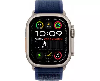 Смарт-часы Apple Watch Ultra 2 2024 GPS + Cellular 49mm Natural Titanium Case with Blue Trail Loop - M/L (MX4L3)
