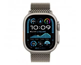 Смарт-часы Apple Watch Ultra 2 2024 GPS + Cellular 49mm Natural Titanium Case with Natural Titanium Milanese Loop - M (MX5R3)