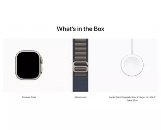 Смарт-часы Apple Watch Ultra 2 GPS + Cellular 49mm Titanium Case with Blue Alpine Loop - Medium (MREP3)
