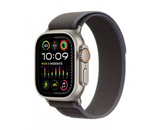 Смарт-часы Apple Watch Ultra 2 GPS + Cellular 49mm Titanium Case with Blue/Black Trail Loop - S/M (MRF53)