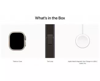 Смарт-часы Apple Watch Ultra 2 GPS + Cellular 49mm Titanium Case with Blue/Black Trail Loop - S/M (MRF53)