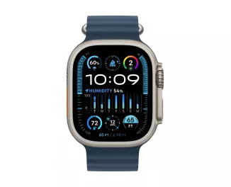 Смарт-часы Apple Watch Ultra 2 GPS + Cellular 49mm Titanium Case with Blue Ocean Band (MREG3)