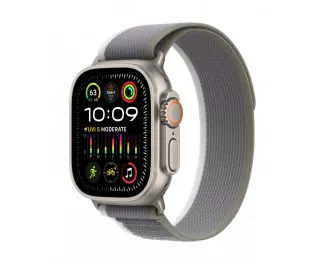Смарт-часы Apple Watch Ultra 2 GPS + Cellular 49mm Titanium Case with Green/Gray Trail Loop - M/L (MRF43)