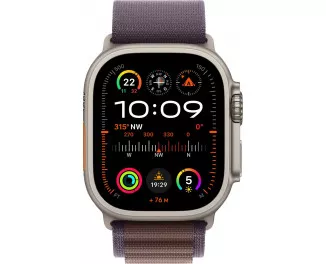 Смарт-часы Apple Watch Ultra 2 GPS + Cellular 49mm Titanium Case with Indigo Alpine Loop - Large (MREW3)