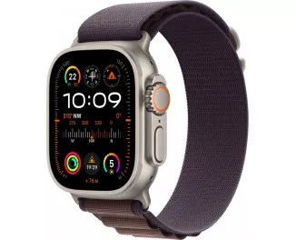 Смарт-часы Apple Watch Ultra 2 GPS + Cellular 49mm Titanium Case with Indigo Alpine Loop - Medium (MRET3)