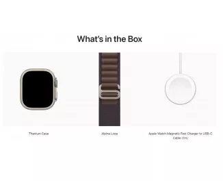 Смарт-часы Apple Watch Ultra 2 GPS + Cellular 49mm Titanium Case with Indigo Alpine Loop - Small (MRER3)