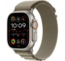 Смарт-часы Apple Watch Ultra 2 GPS + Cellular 49mm Titanium Case with Olive Alpine Loop - Large (MRF03/MRFK3)