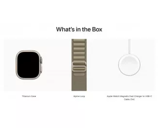 Смарт-часы Apple Watch Ultra 2 GPS + Cellular 49mm Titanium Case with Olive Alpine Loop - Small (MREX3/MRFH3)