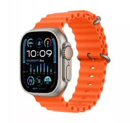 Смарт-часы Apple Watch Ultra 2 GPS + Cellular 49mm Titanium Case with Orange Ocean Band (MREH3)