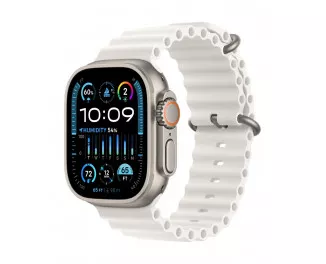 Смарт-часы Apple Watch Ultra 2 GPS + Cellular 49mm Titanium Case with White Ocean Band (MREJ3)