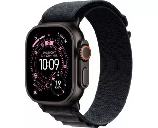 Смарт-часы Apple Watch Ultra 3 (2025) GPS + Cellular 49mm Black Titanium Case with Black Alpine Loop - Medium (MF0V4)
