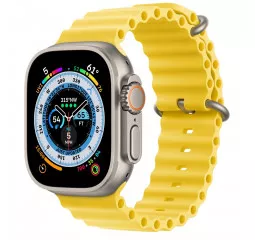 Смарт-часы Apple Watch Ultra GPS + Cellular 49mm Titanium Case with Yellow Ocean Band (MNH93/MNHG3)