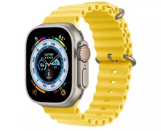 Смарт-часы Apple Watch Ultra GPS + Cellular 49mm Titanium Case with Yellow Ocean Band (MNH93/MNHG3)
